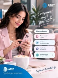 Persona comparando opciones de planes de telefonía móvil.